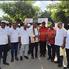 Volunteers planting trees